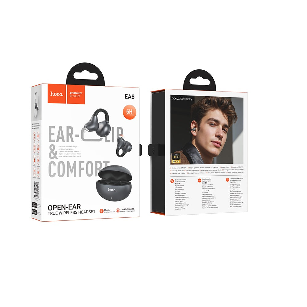 Audífonos Inalambricos Hoco EA8 Bluetooth App Negro