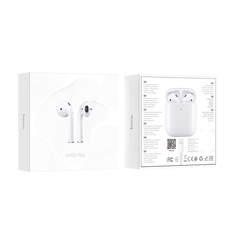 Audífonos Bluetooth V5,1 Hoco EW02 Blanco Inalámbrico