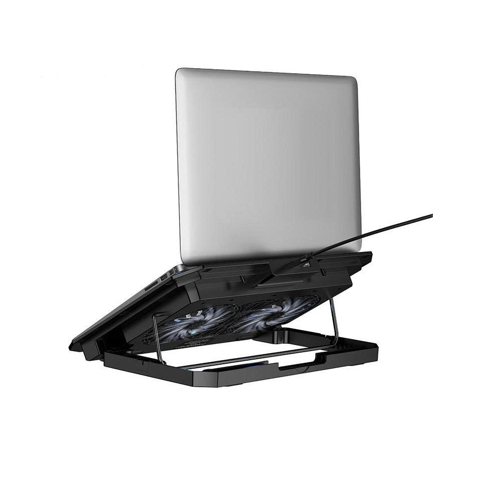Soporte para LaptopHoco GA4 Jade Doble Ventilador Negro