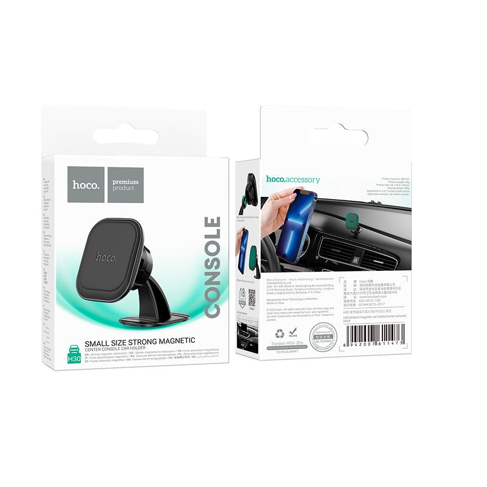 Soporte Magnetico Auto Hoco H30 Tablero Consola Negro