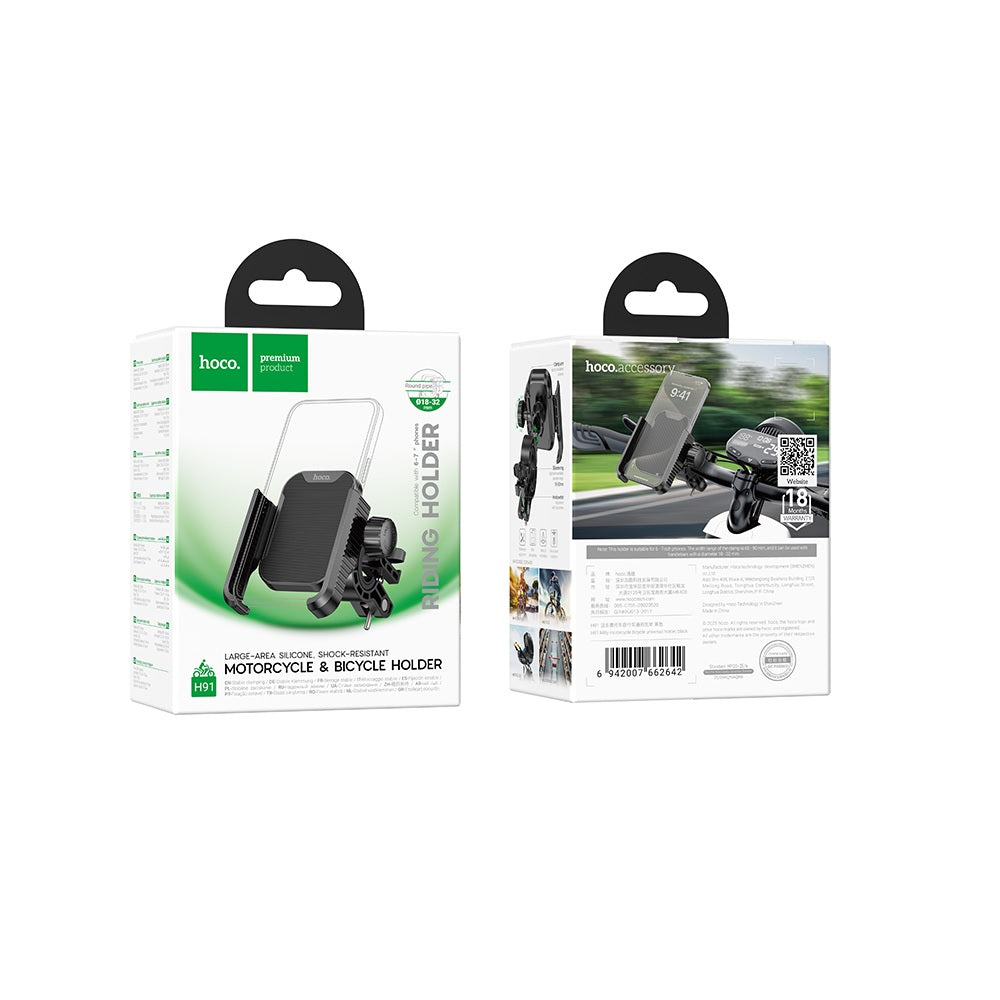 Soporte para celular Hoco H91 Moto Negro