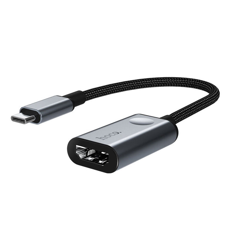 Adaptador Convertidor Tipo C a HDMI en 4K Hoco HB21 Gris