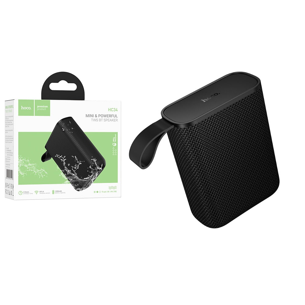 Parlante Bluetooth Star Luz RGB Hoco HC34 Negro