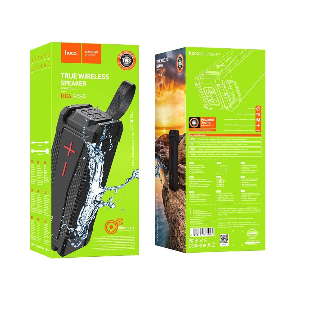 Parlante Bluetooth Magic Spots Hoco HC6 Negro