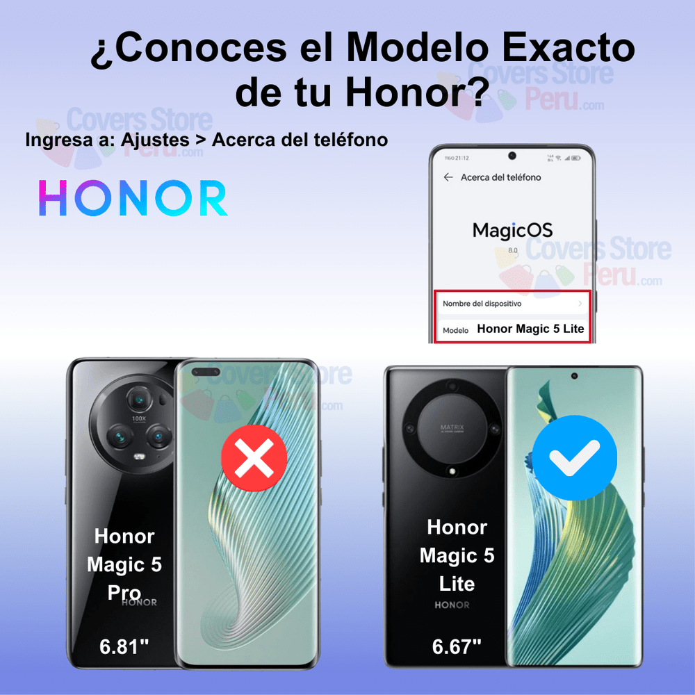 Mica for Honor Magic Lite Glass Glue Curvo