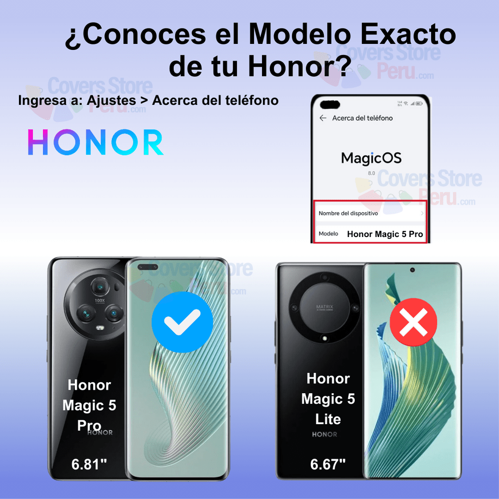 Mica Glass para Honor Magic 5 Pro Full Glue Curvo Antishock