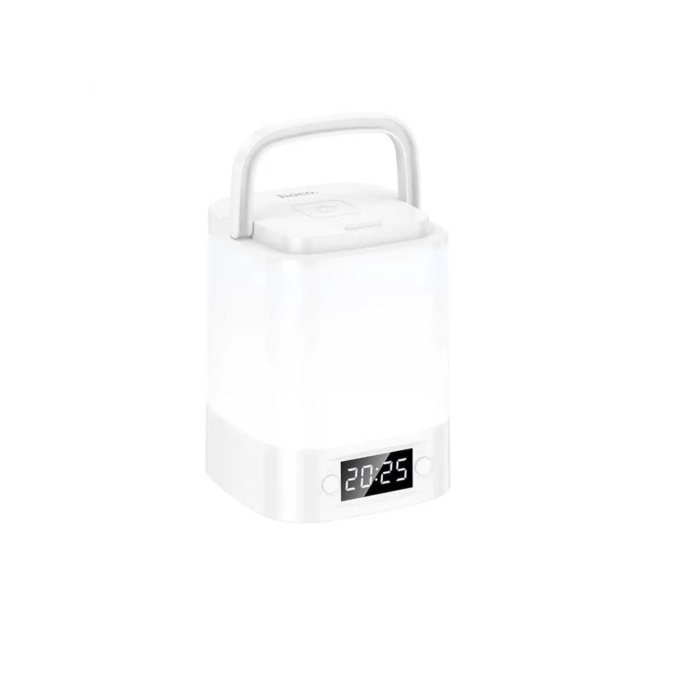 Reloj Despertador Inteligente Lampara De Noche Hoco HX15 Blanco