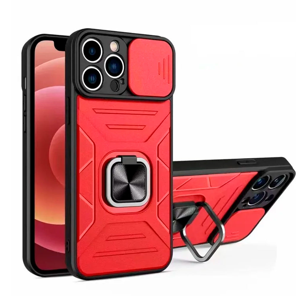Funda Case para Motorola Edge 40 Neo Robot Rojo con Aro