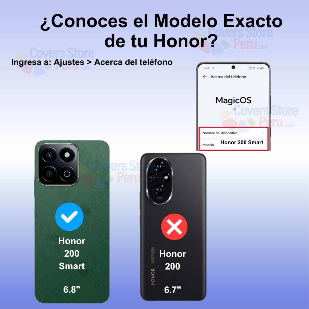 Funda Case para Honor 200 Smart Flip Cover Marrón