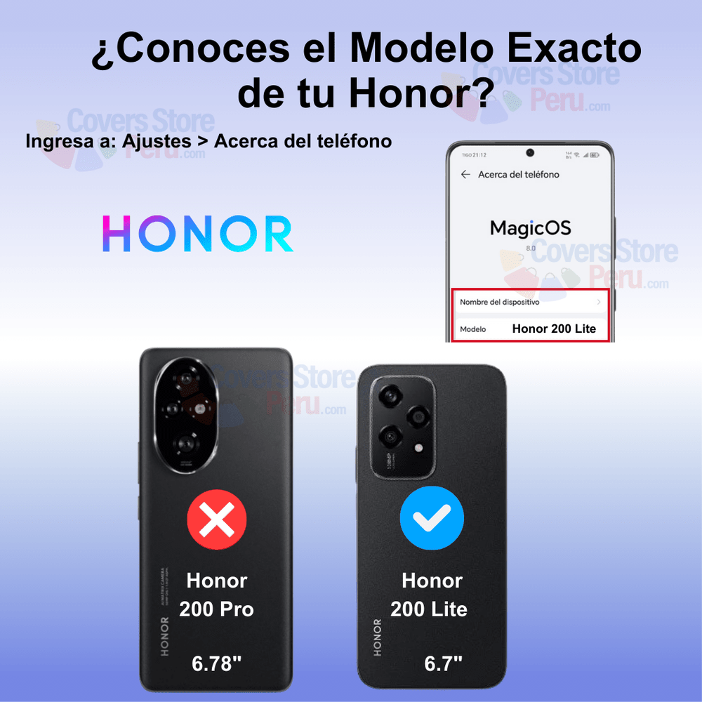 Funda para Honor 200 Lite Space Original Transparente