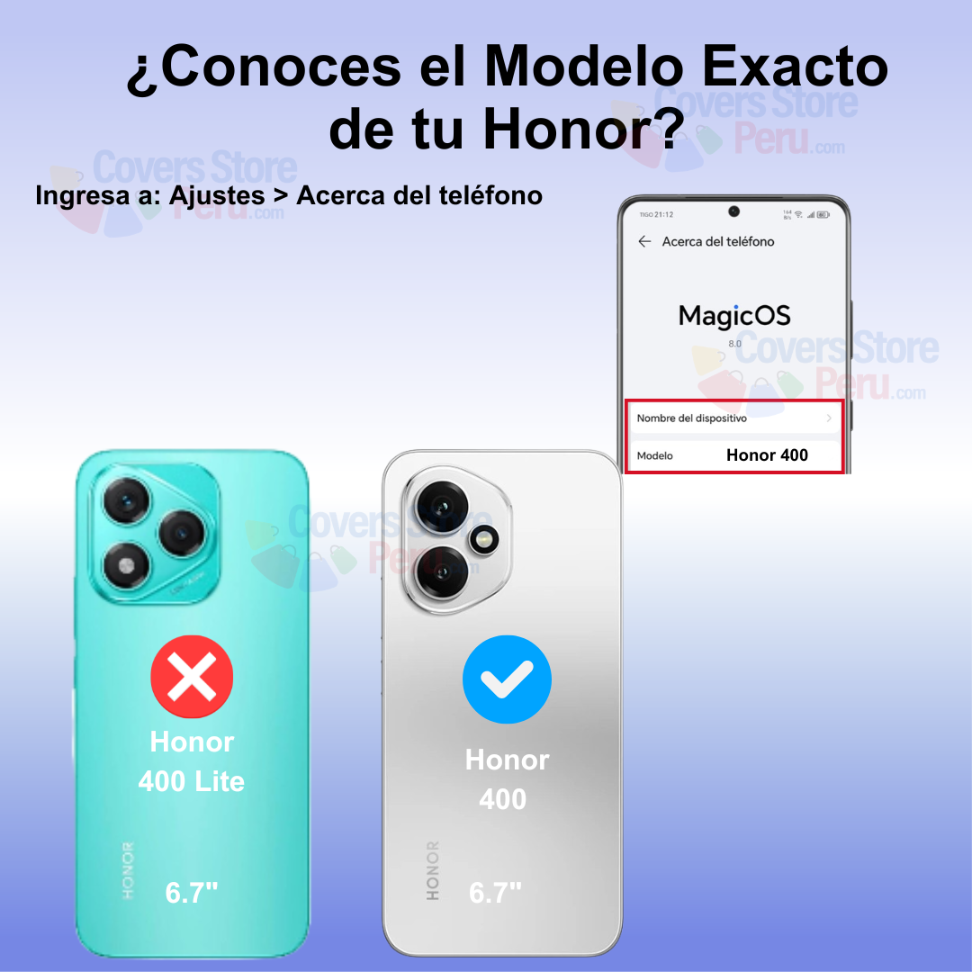 Funda Case para Honor 400 5G TPU esquinas reforzadas