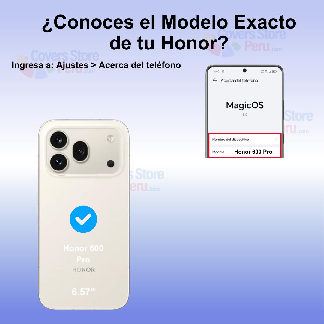 Funda Case para Honor 600 Pro Ahumado Anillo Azul