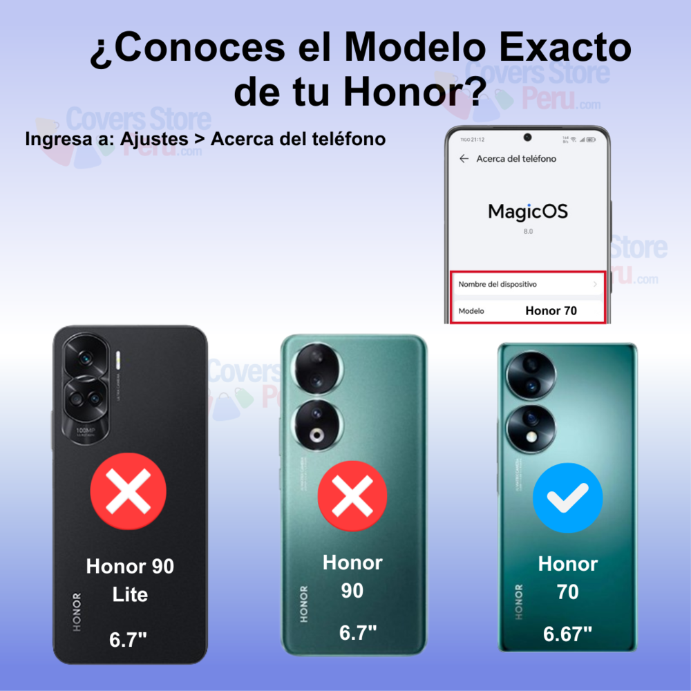 Funda para Honor 70 5G Ahumado con Anillo Azul Antishock