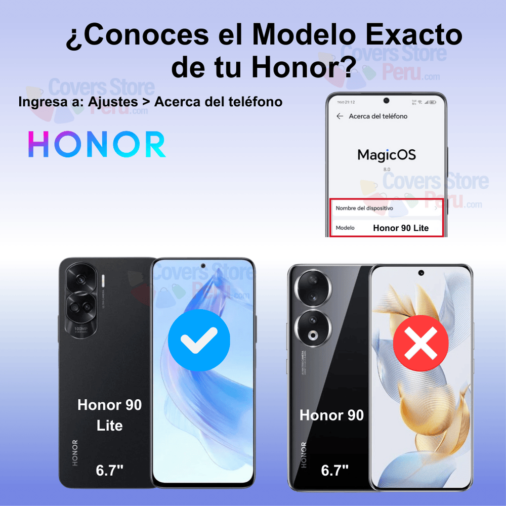 Mica para Honor 90 Lite Protector Pantalla Vidrio 9D