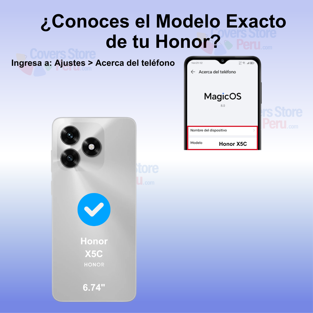 Funda Case para Honor X5C Flip Cover Negro