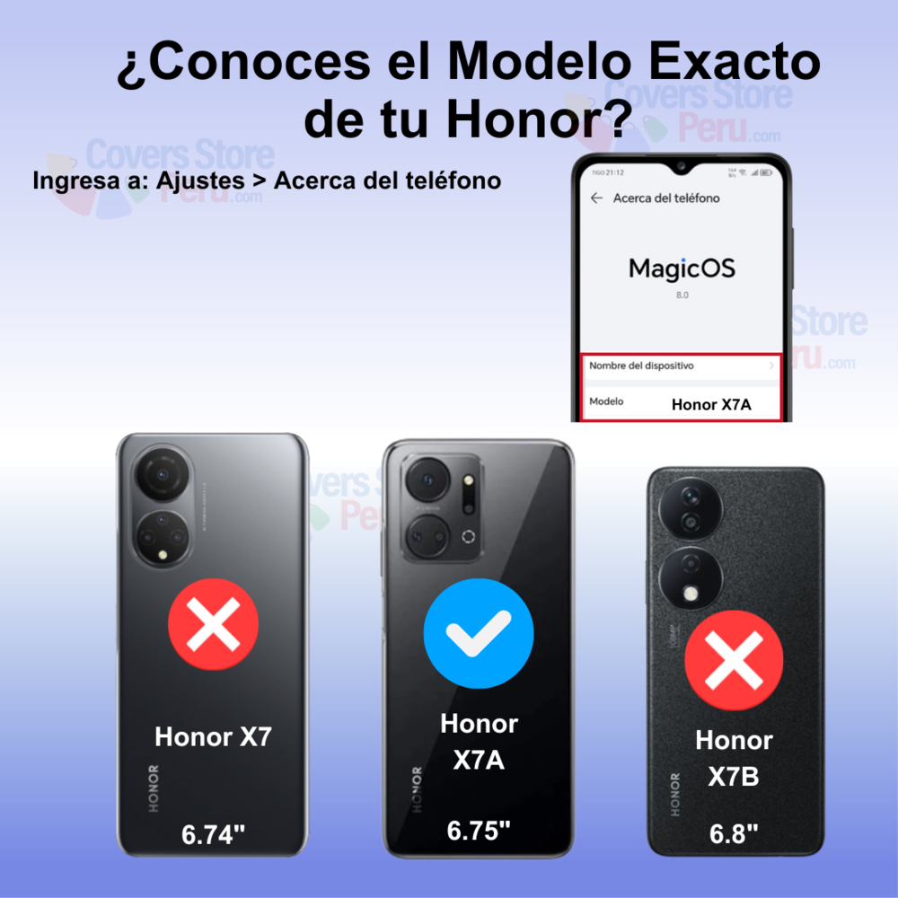Funda para Honor X7A Ahumado con Anillo Rojo Antishock