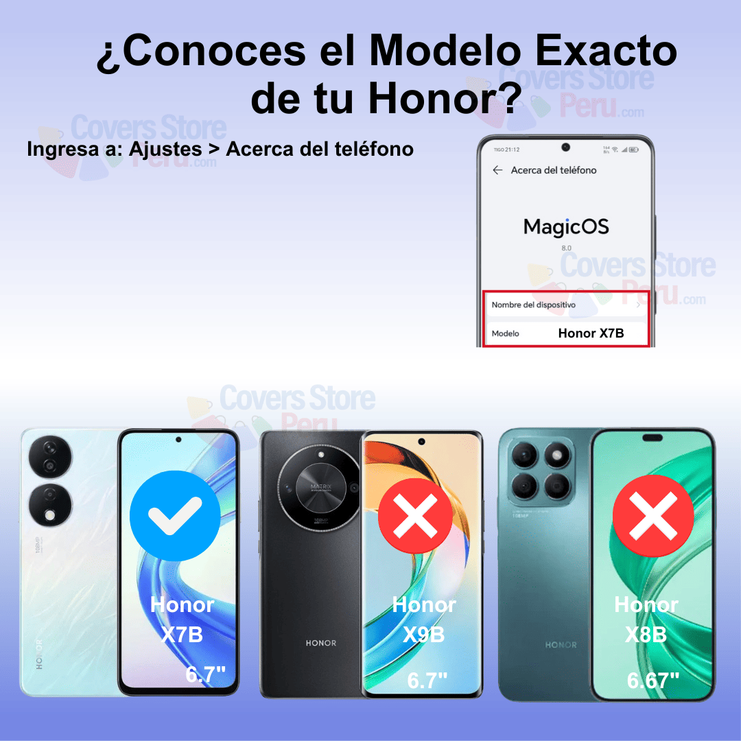 Mica para Honor X7B Vidrio Templado Anti-Espía