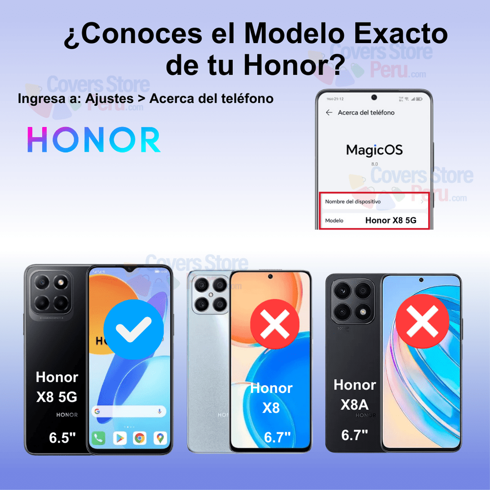Mica para Honor X8 5G Protector 21D Antishock