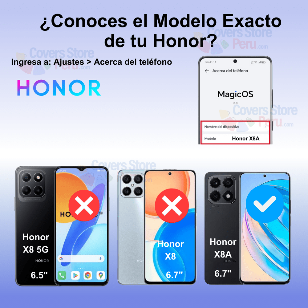 Mica para Honor X8A Cerámica Anti-Espía Antishock
