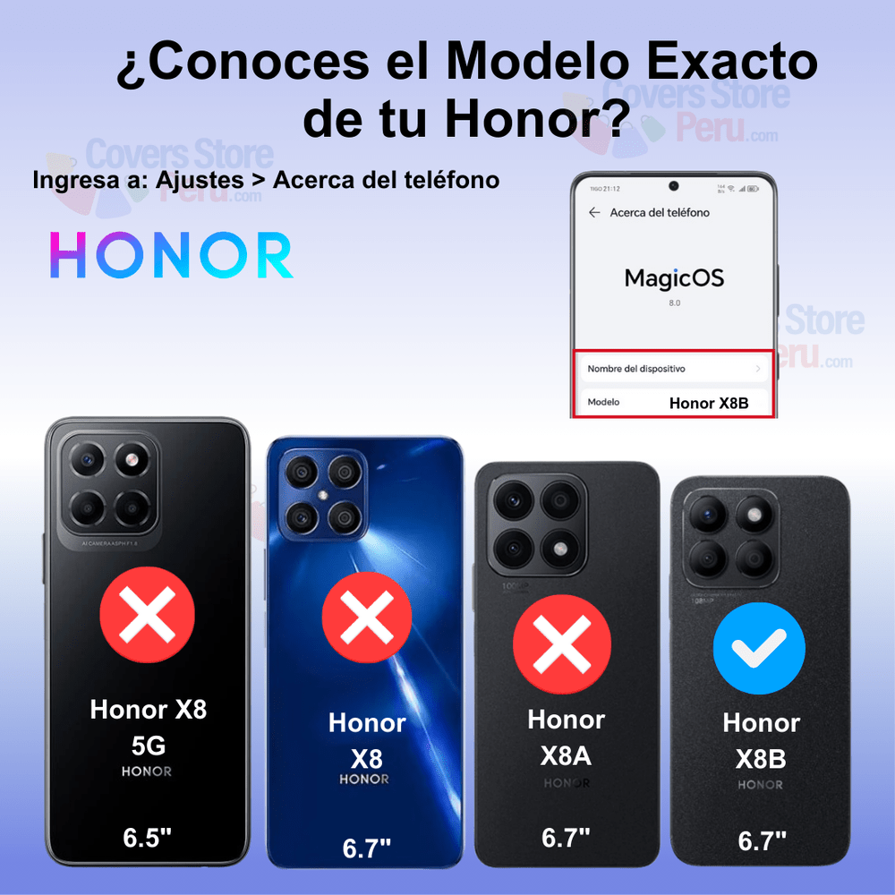 Funda Case para Honor X8B Flip Cover Negro