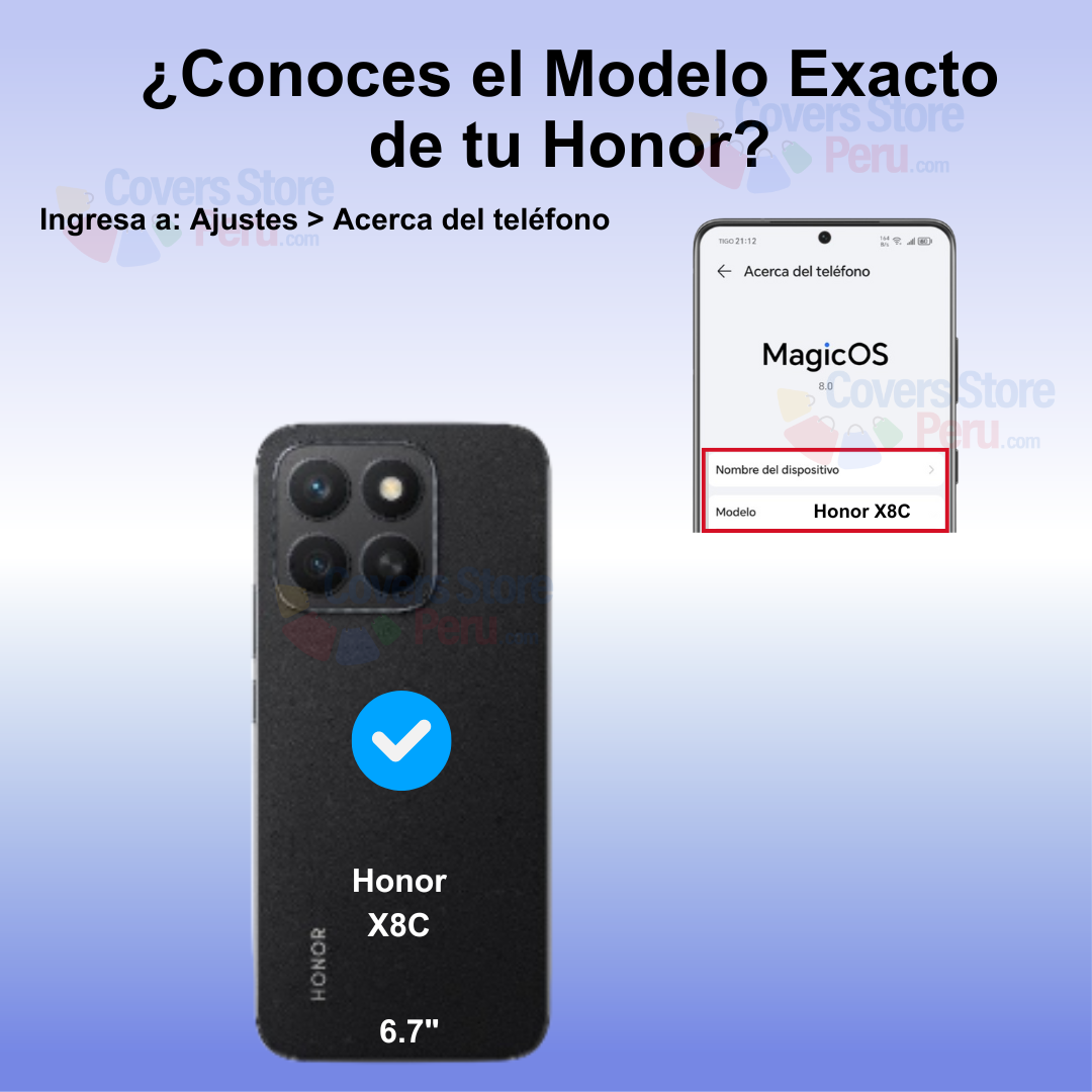Funda Case para Honor X8C Flip Cover Lila