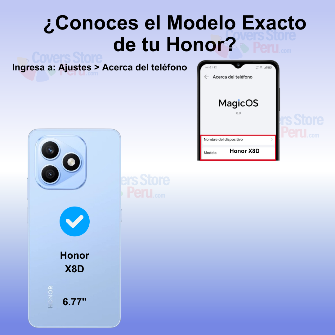 Funda Case para Honor X8D Anillo Metálico Rojo