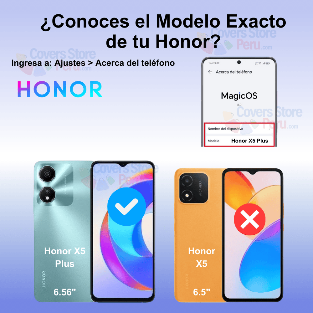 Mica Protector para Honor X5 Plus Vidrio Templado OG