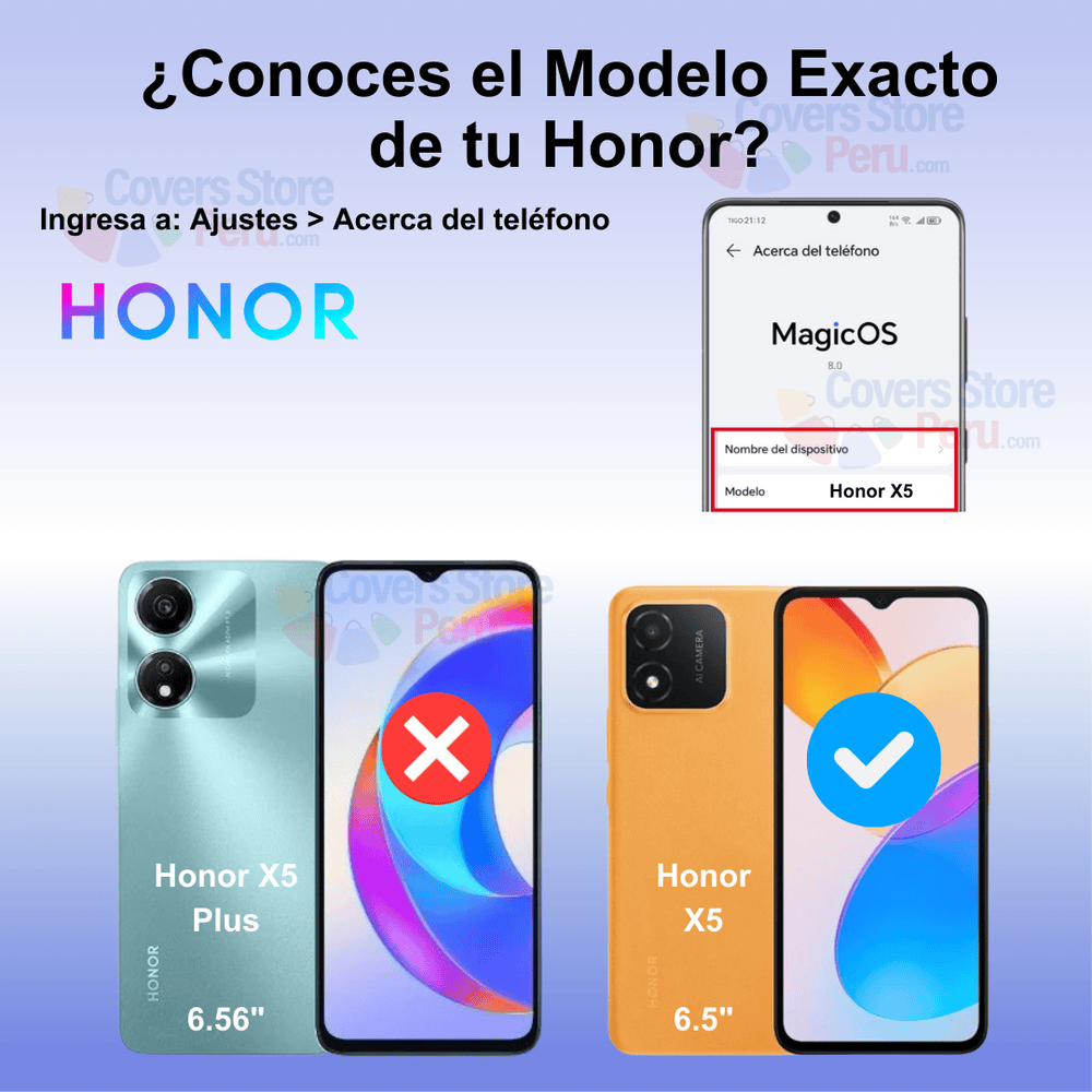 Mica Protector para Honor X5 Vidrio Templado OG Antishock