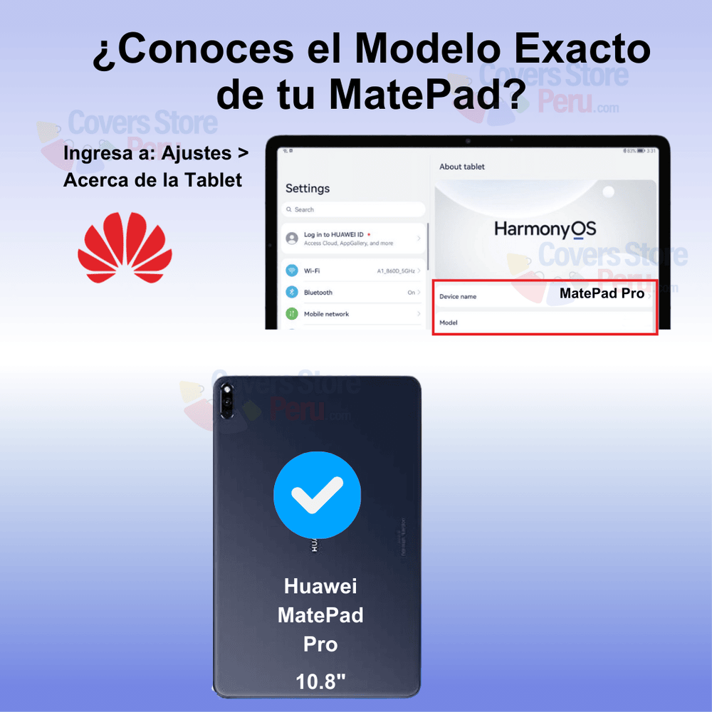 Funda para Huawei MatePad Pro 10.8" Giratoria Negro