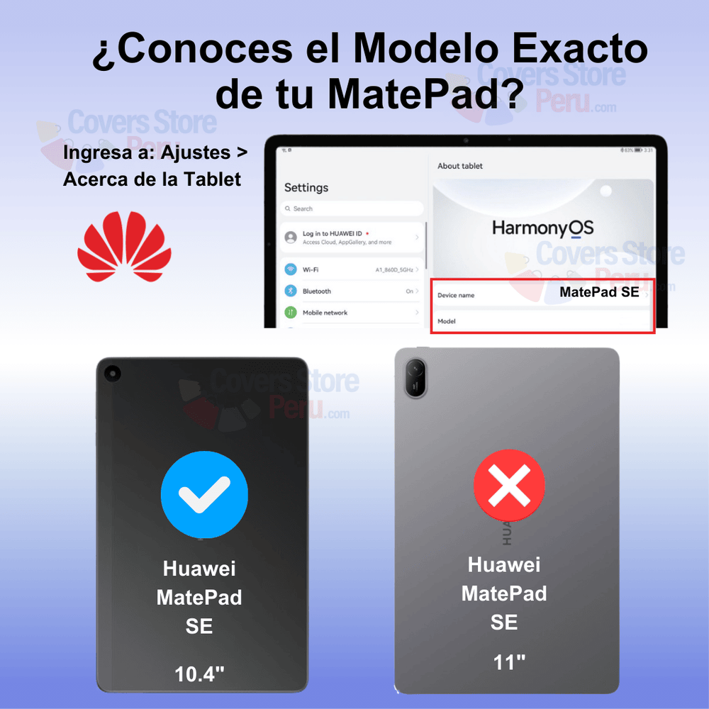 Combo Funda de Huawei Mate Pad S 10.4" 360° Morado + Mica