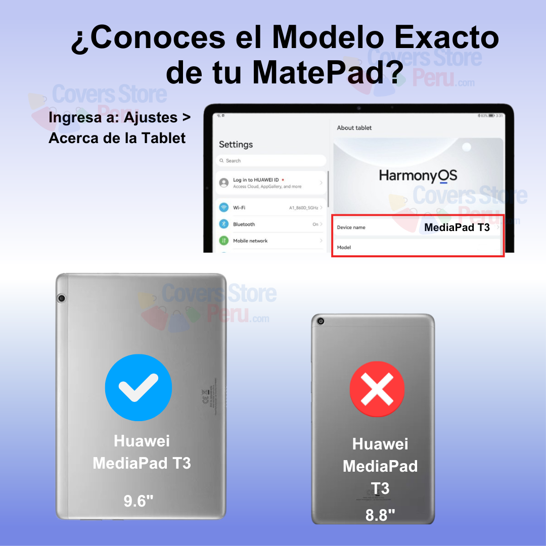 Funda for Huawei MediaPad T3 10 9.6" Gomas + Parante Morada