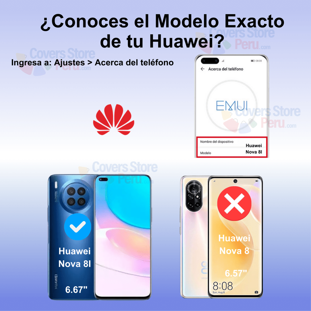 Mica para Huawei Nova 8i Protector Pantalla Vidrio 9D