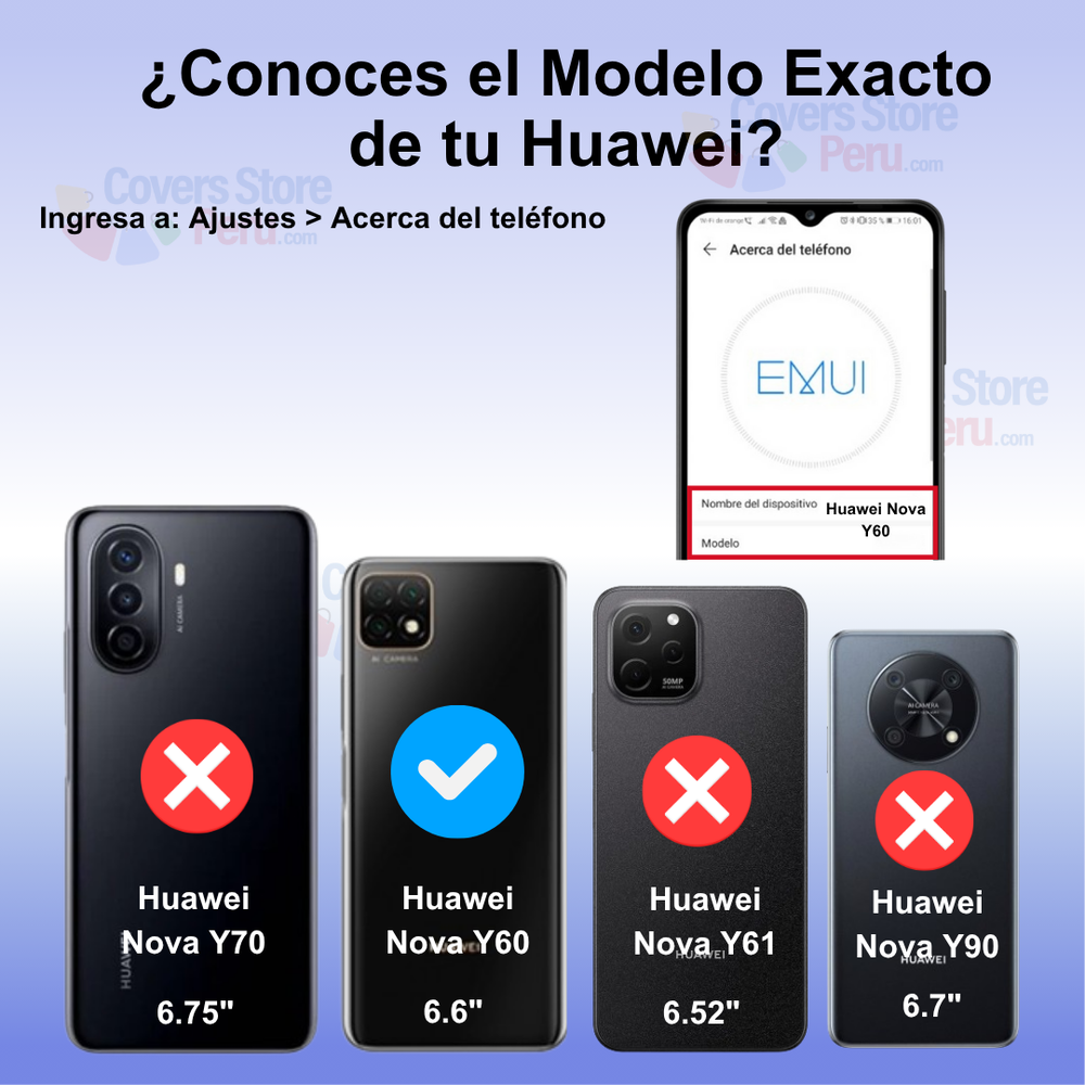 Funda para Huawei Nova Y60 Anillo Metálico Rojo