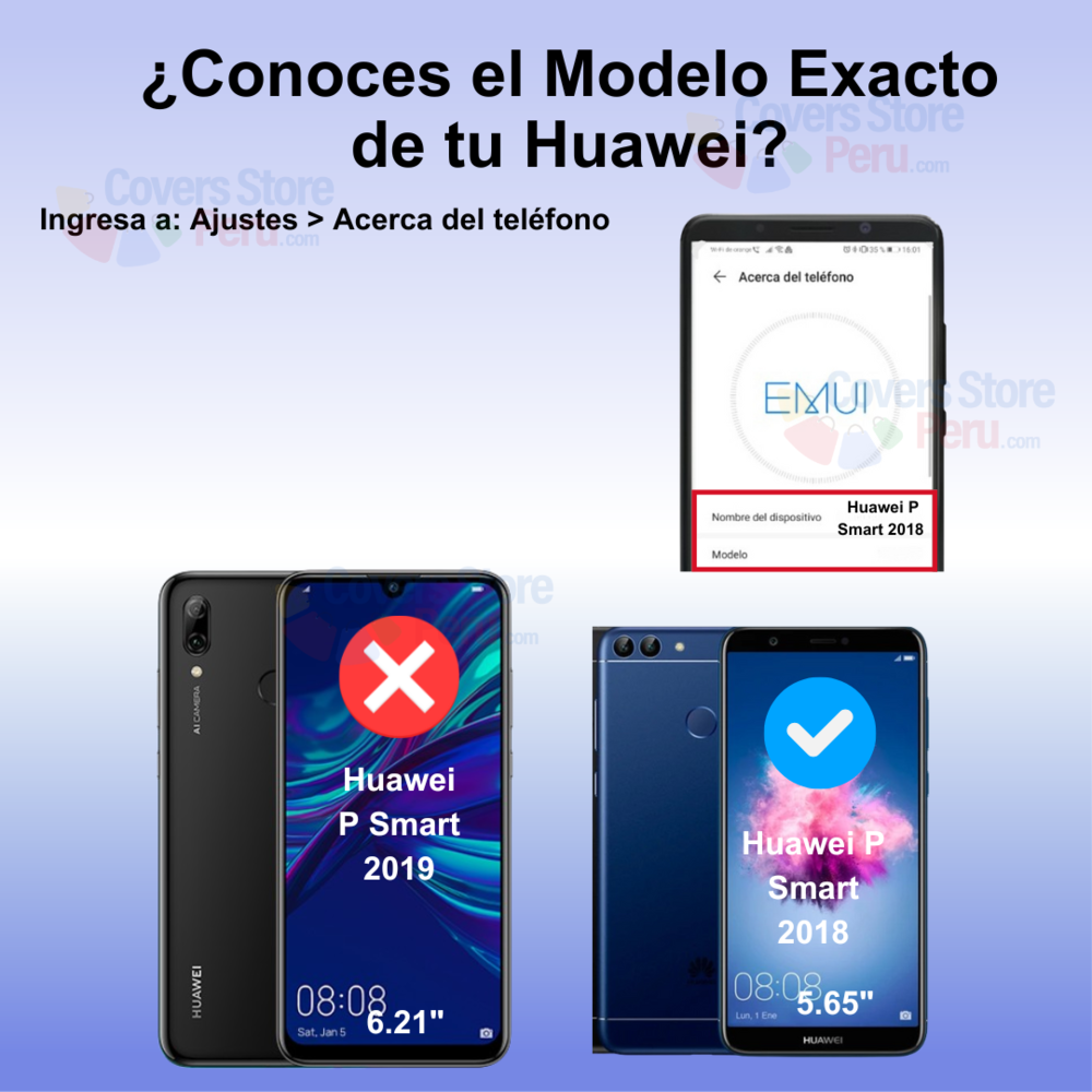 Mica para Huawei P Smart 2018 Vidrio Templado Anti-Espía