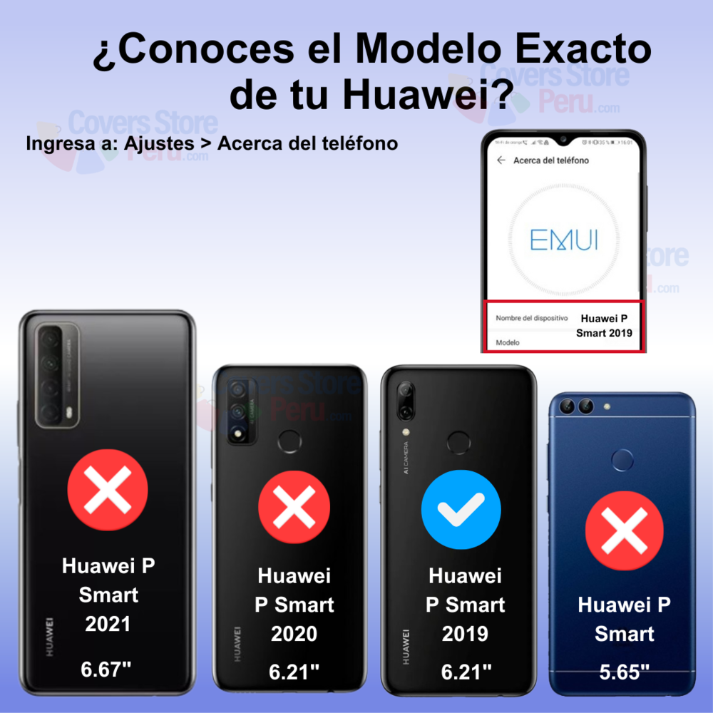 Funda para Huawei P Smart 2019 Ahumado con Anillo Negro