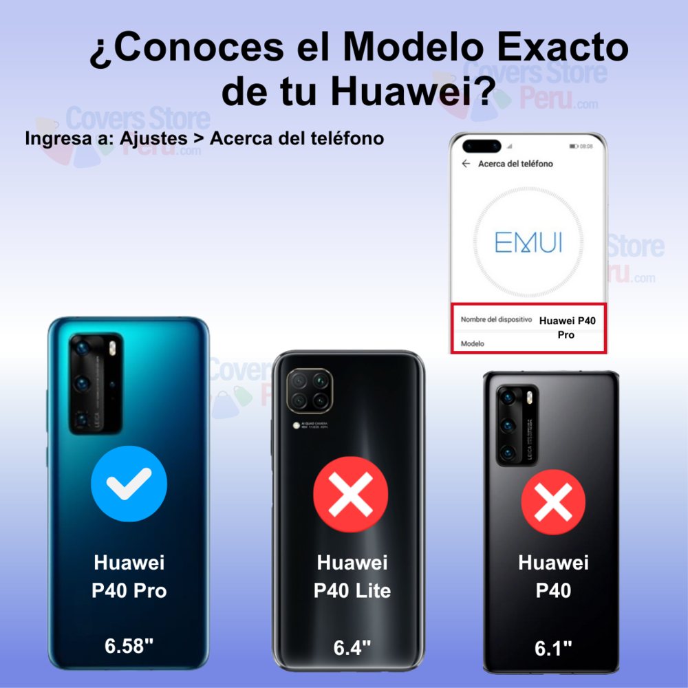 Funda para Huawei P40 Pro Ahumado con Anillo Rojo Antishock