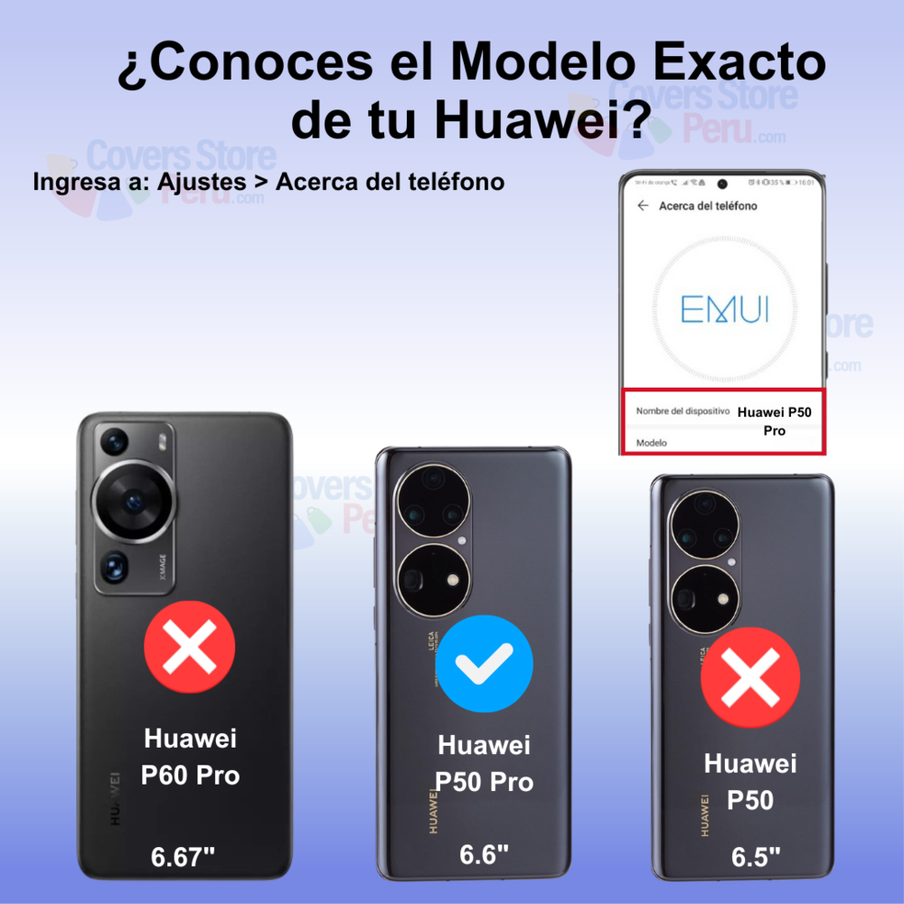 Funda para Huawei P50 Pro Ahumado con Anillo Verde