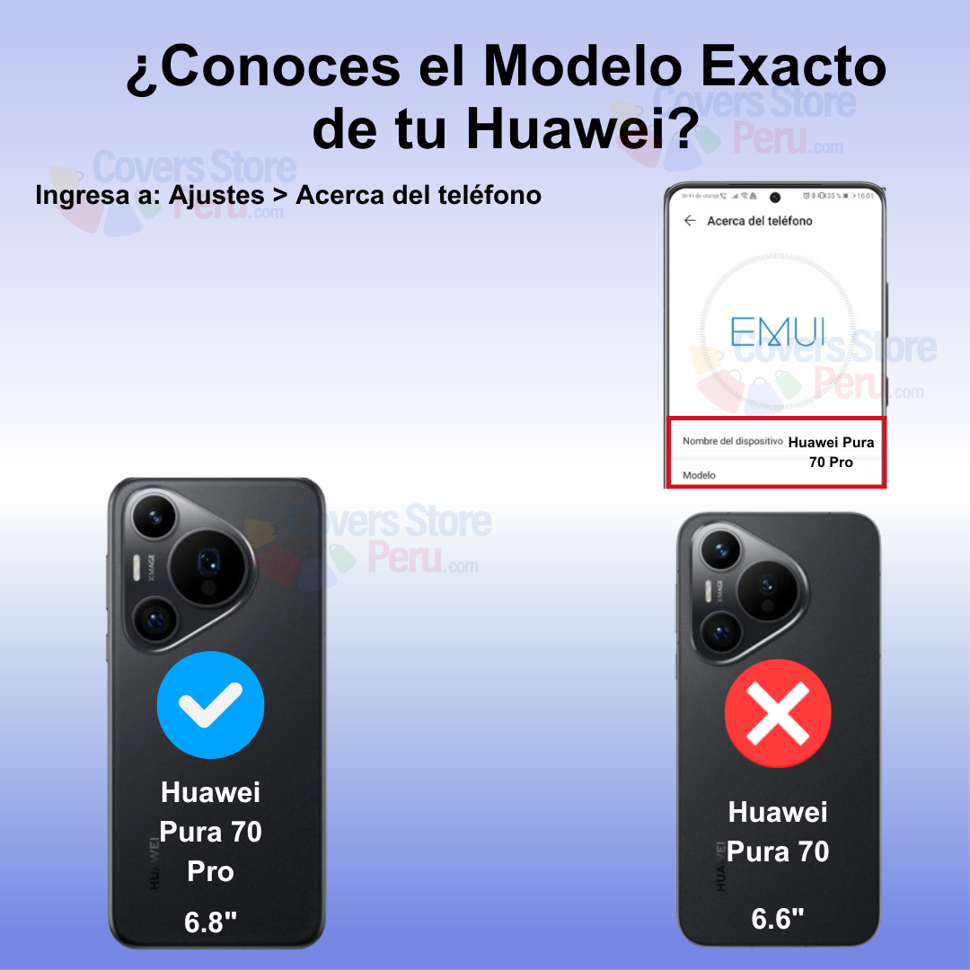 Funda Case para Huawei Pura 70 Pro Soft Feeling Antishock Azul