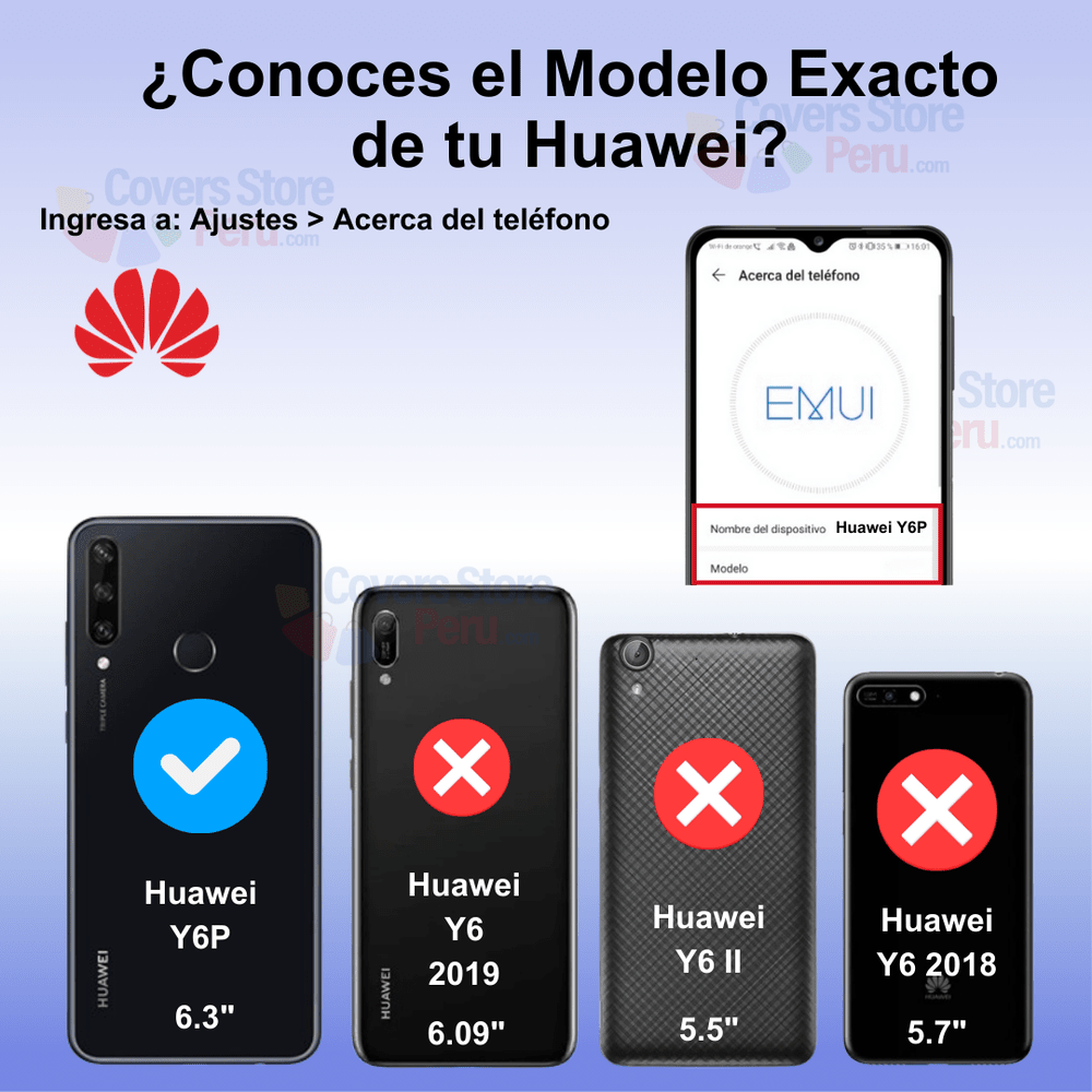 Funda Case para Huawei Y6P TPU 100% Transparente Antishock