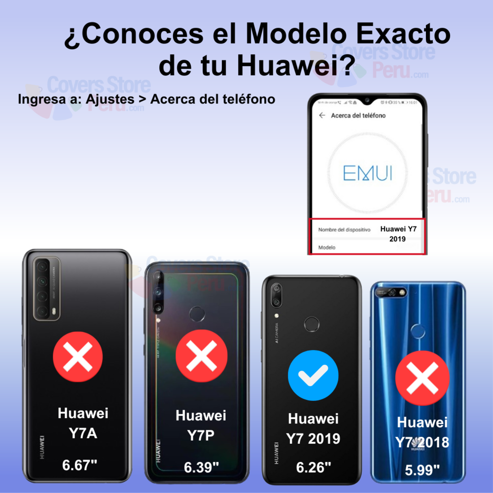 Funda Case para Huawei Y7 2019 Flip Cover Lila