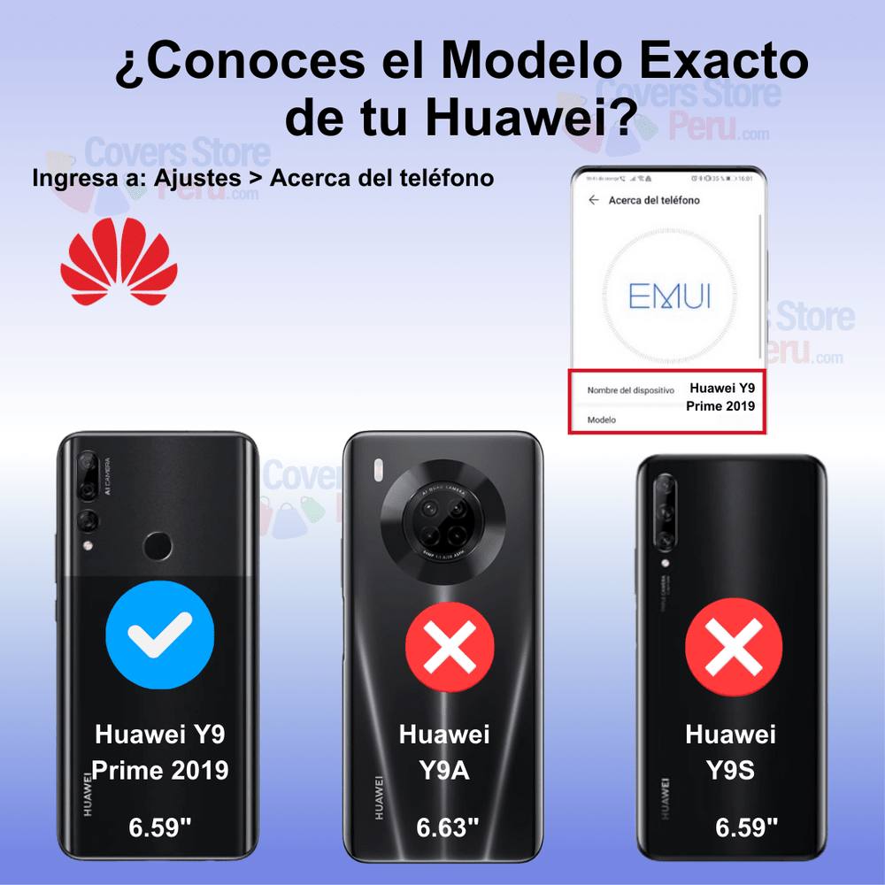Funda Case para Huawei Y9 Prime 2019 Ahumado Mate Negro