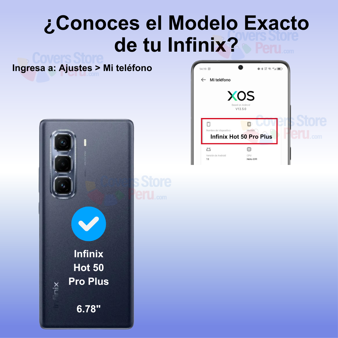 Funda para Infinix Hot 50 Pro Plus Anillo Metálico Rojo