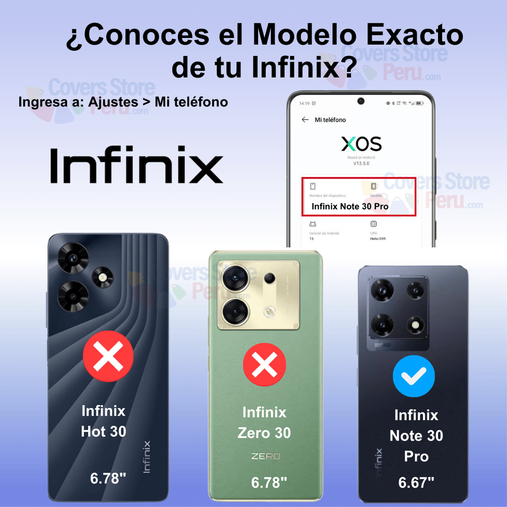 Funda para Infinix Hot Note  30 Pro Soft Feeling Azul