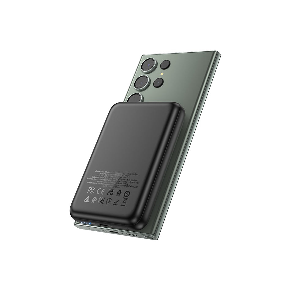 Power Bank 10000mAh Hoco J141 Magnetico PD20W Negro