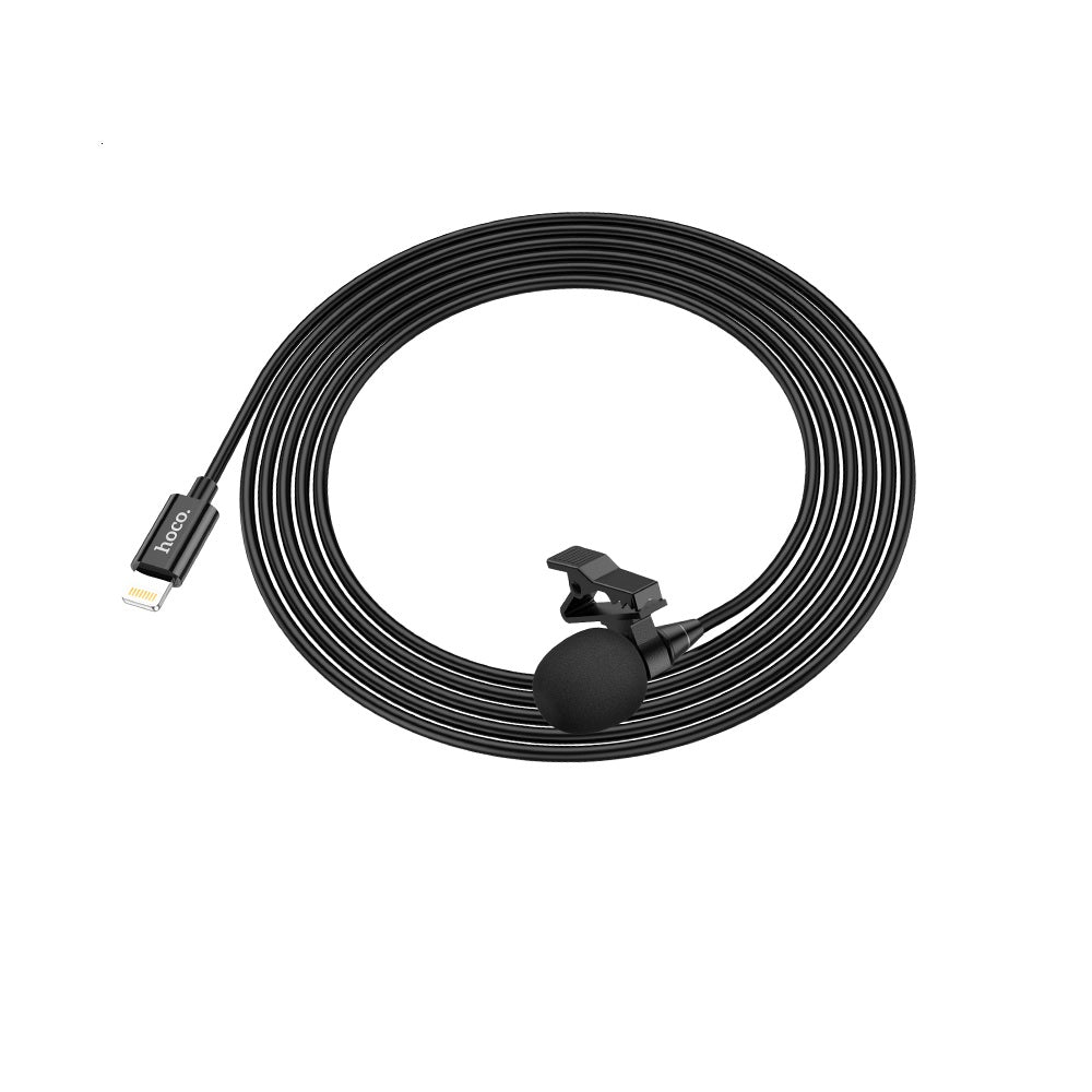 Microfono Lavalier Entrada IP Alambrico Hoco L14 Negro