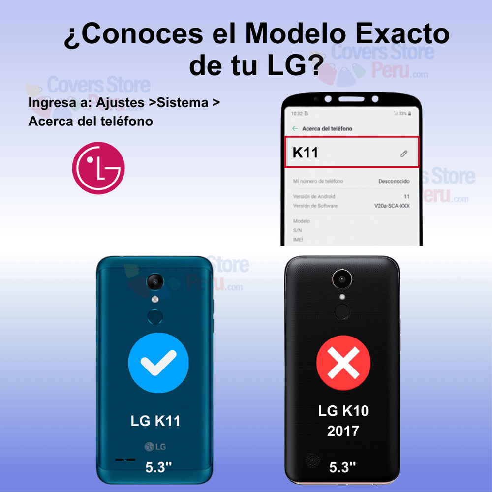 Funda Case para Lg K11 TPU 100% Transparente Antishock