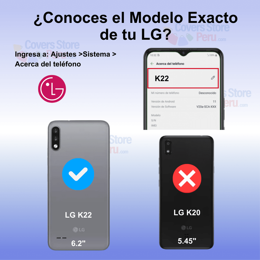 Funda Case para Lg K22 TPU 100% Transparente Antishock