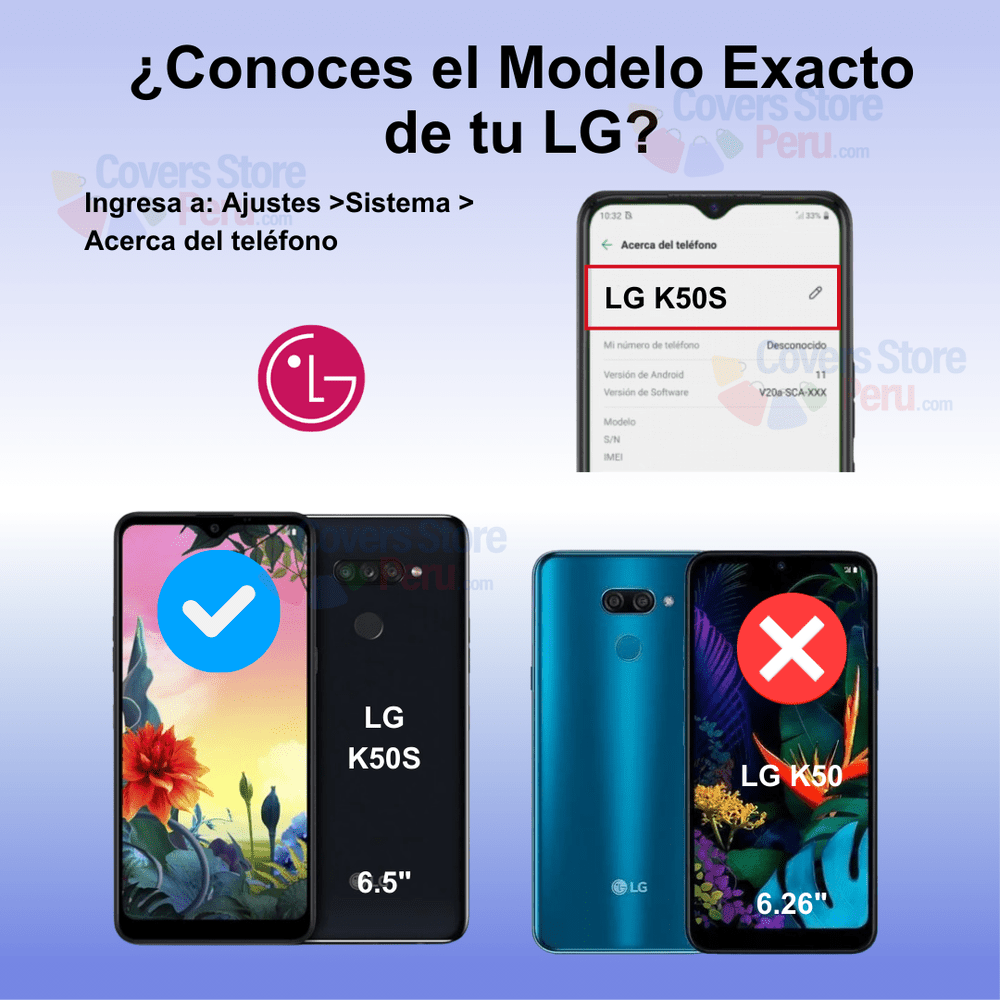 Mica para Lg K50s Protector de pantalla 21D Antishock