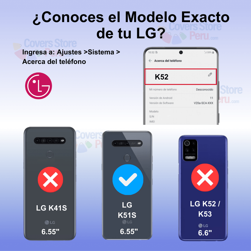 Funda Case para LG K52 Holder Parante con Anillo Negro