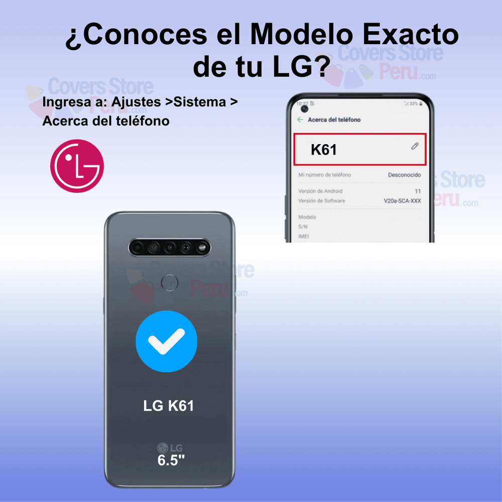 Funda Case para Lg K61 TPU 100% Transparente Antishock